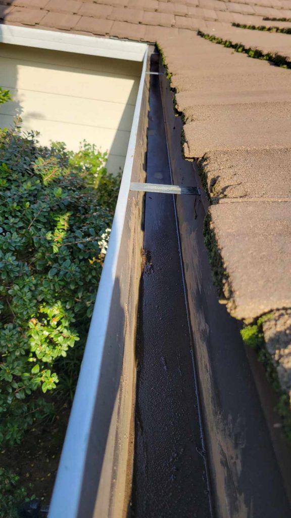 cleaned gutter